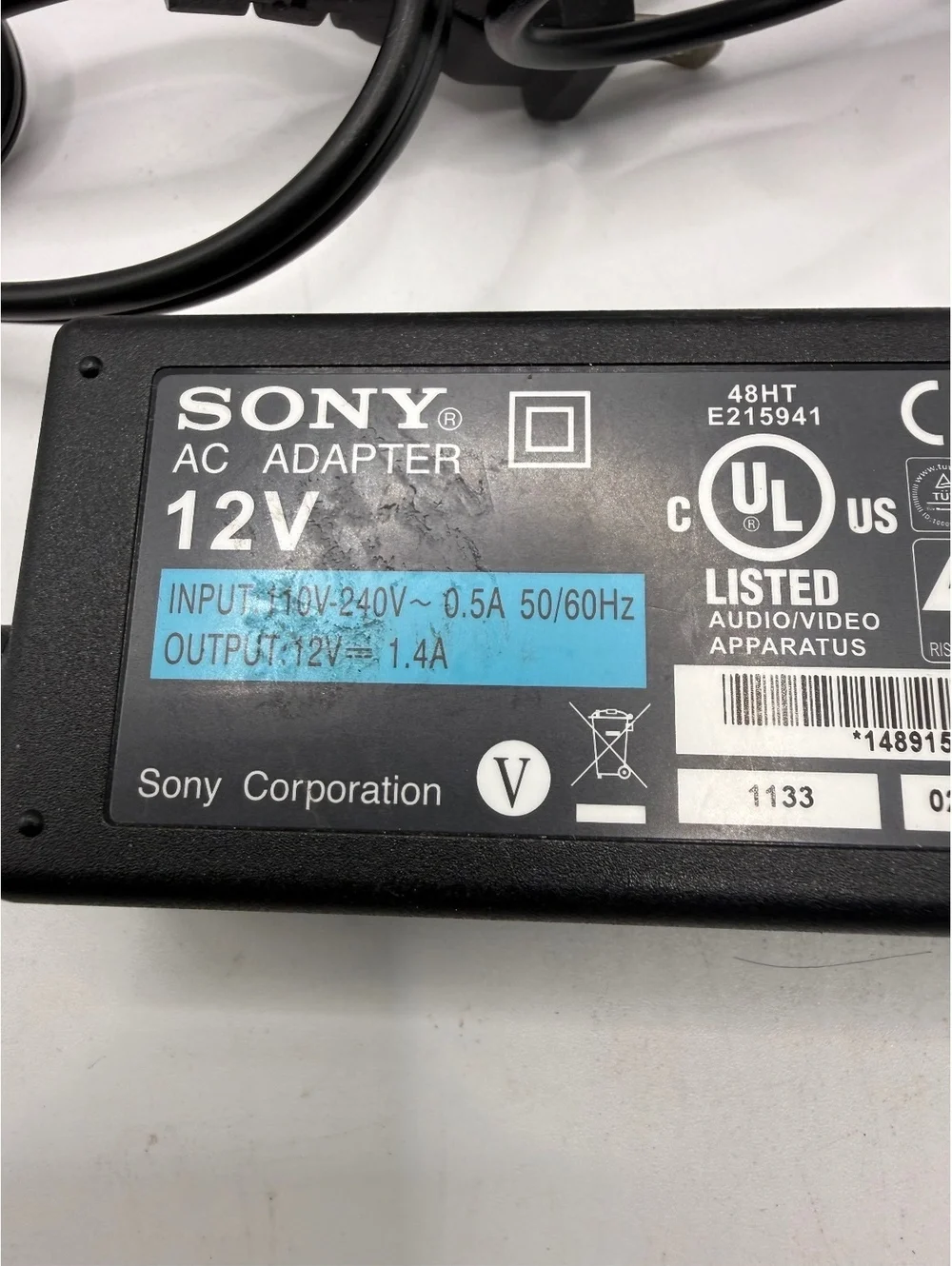 Sony 12V AC Adapter Power Supply AC NX1W